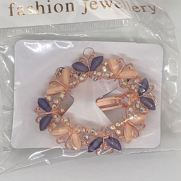 Purple Rhinestone Barrette - Picture 5 of 5